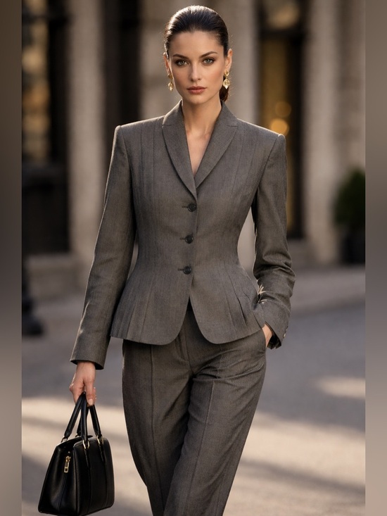 Le Suit Jackets & Blazers - Le Suit Classic Gray Tailored Blazer | Structured Fit Elegant Workwear